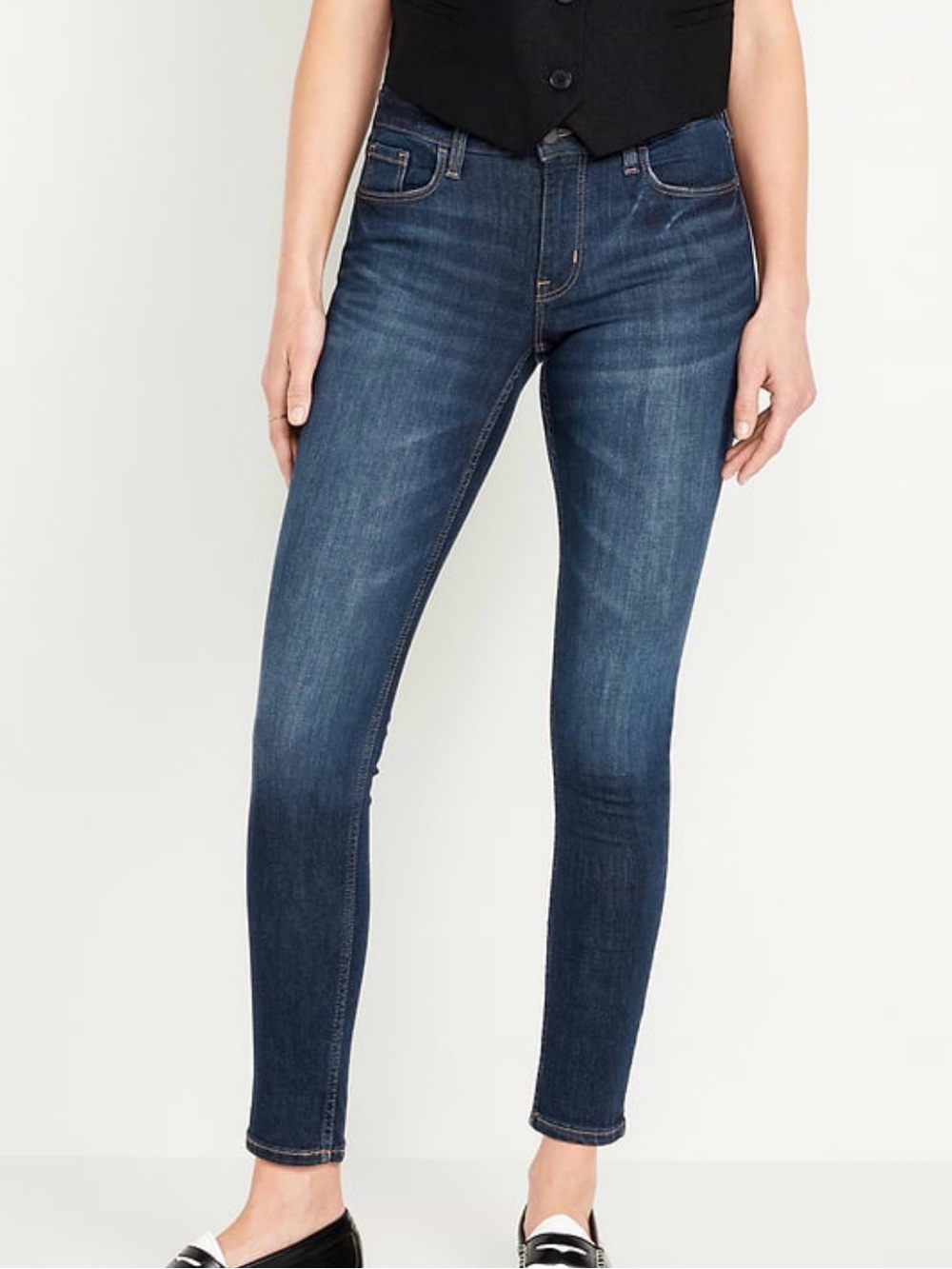 Women's Dark Blue Skinny Jeans